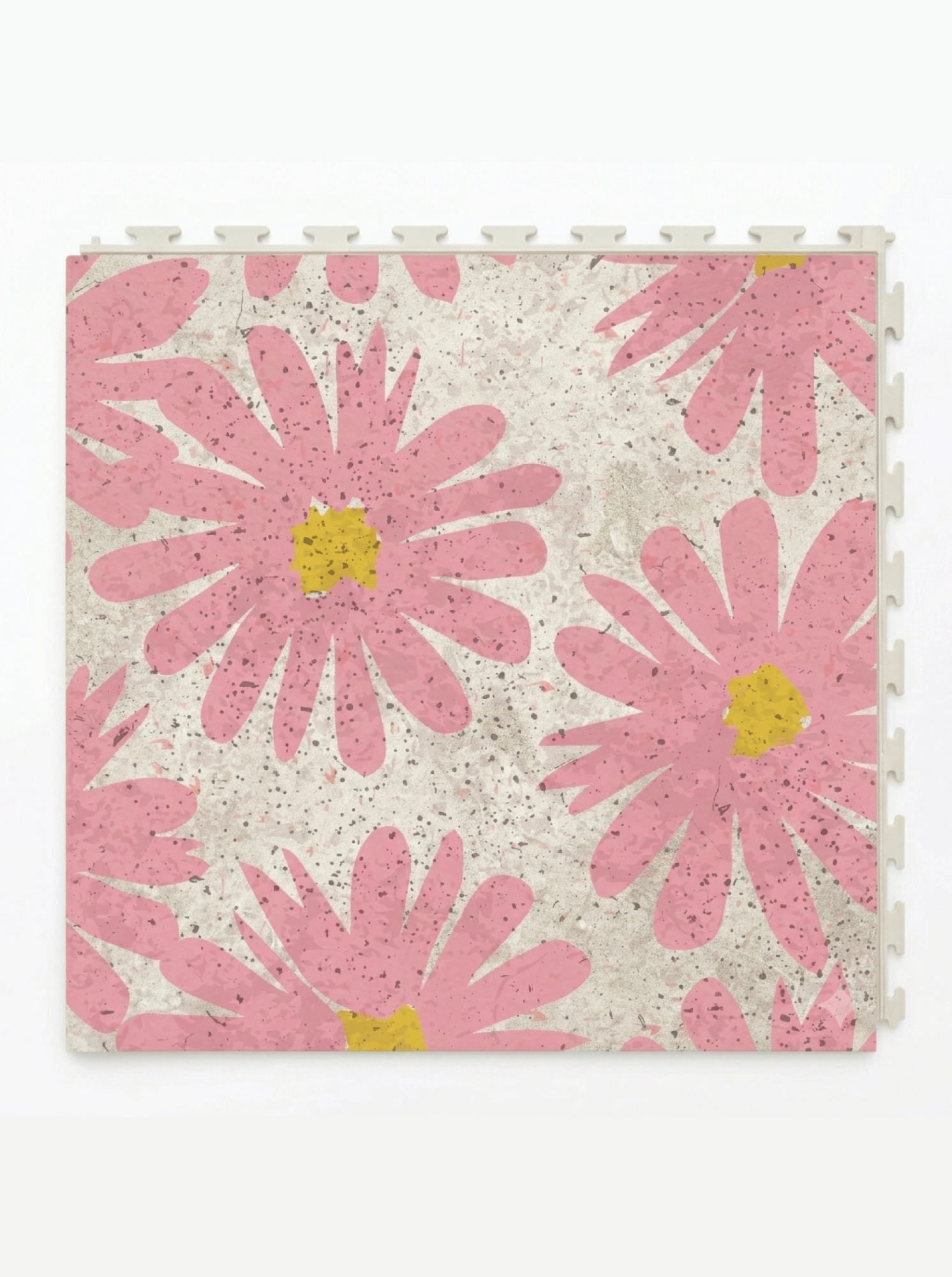 Custom designed PVC Floor tile for walls and floors flower pattern floor tile