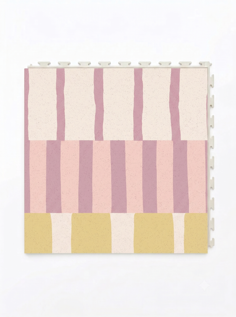 Striped Tiles pattern stipe custom colours on PVC tiles