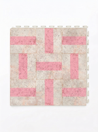 Pink pattern custom printed onto PVC Tile