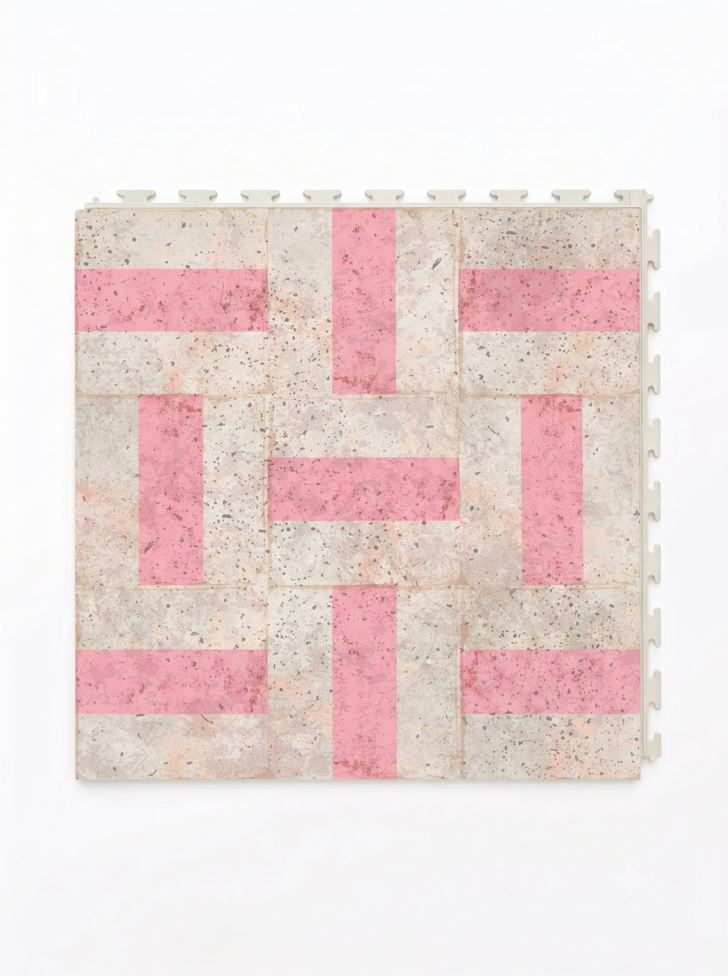 Pink pattern custom printed onto PVC Tile