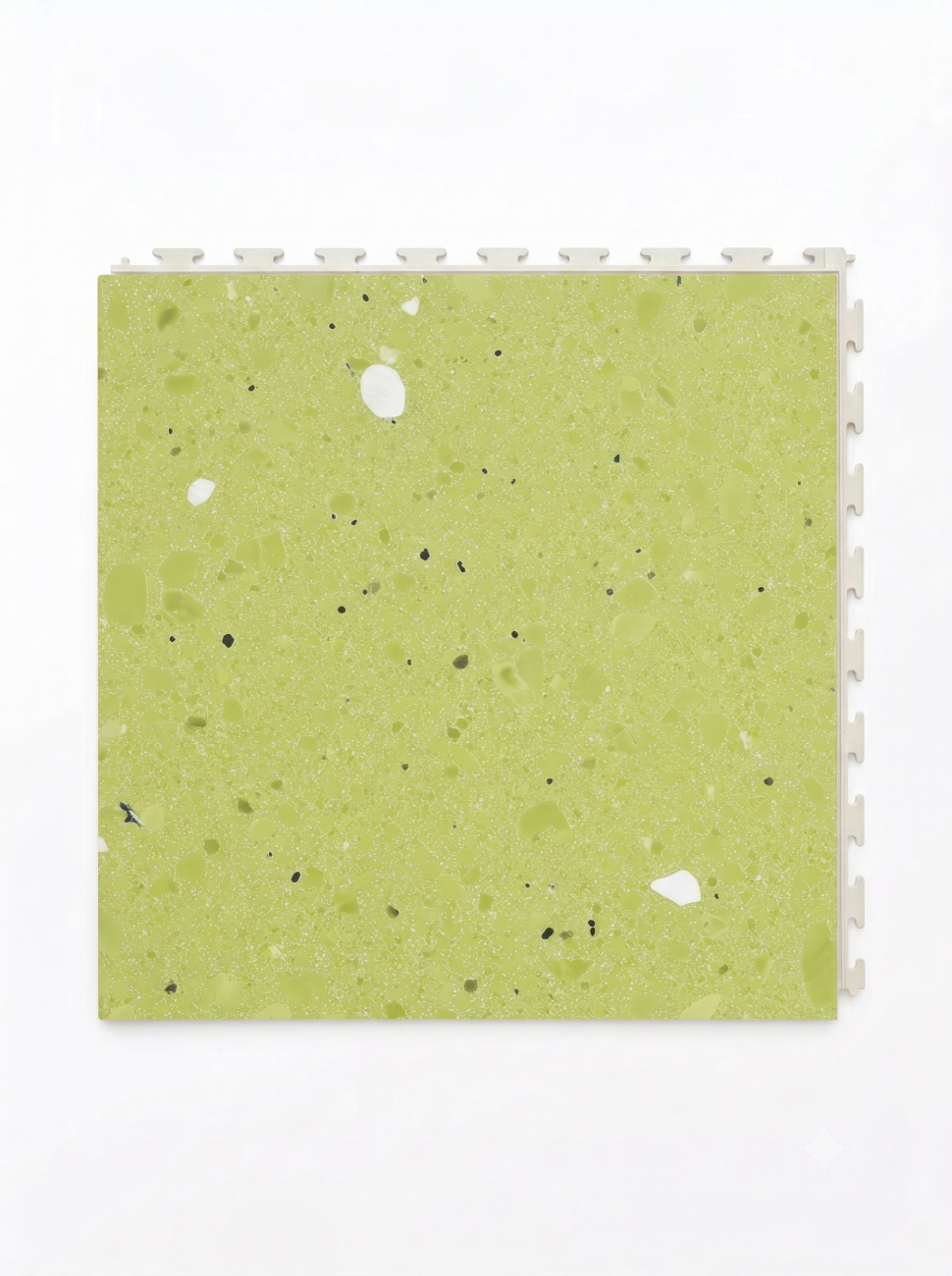 Pistachio colour terrazzo tile