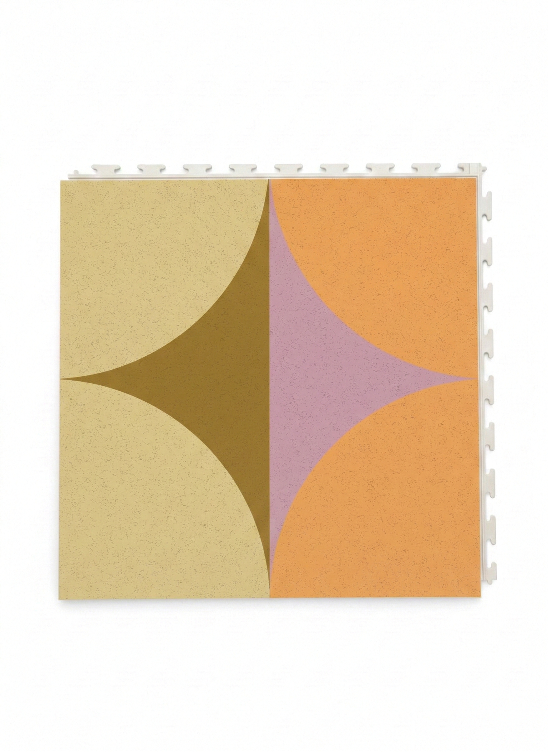 Colorful geometric patterned tiles on a white background PVC floor tile 6mm custom designer tile